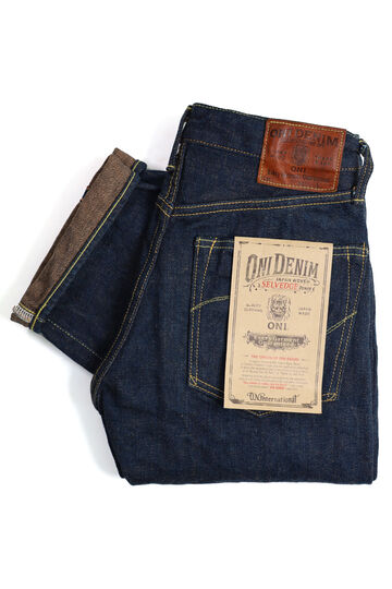 ONI288ZR-KAKBR 20oz Secret Denim Kabuki Selvedge weft Kakishibu Color Regular Straight,, small image number 1