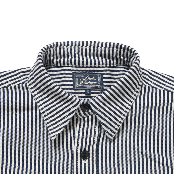 D5335H 14oz Hickory Work Shirt -44-One Wash,, medium image number 2