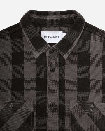 MMLS6002 BLOCK CHECK L/S SHIRT,NAVY, small image number 10