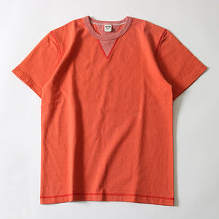 BR-8145 Vintage V Gudget Short Sleeve T-shirts (6 COLORS)-IVORY- M,IVORY, medium image number 6