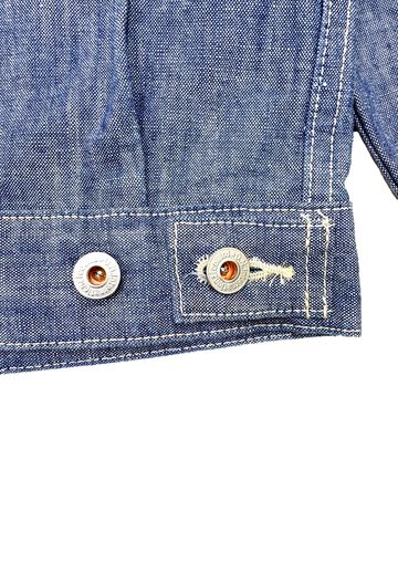 ONI02516P-SHVCH 13oz Super Heavy Chambray TypeⅡJacket With Warm Pocket,, small image number 6