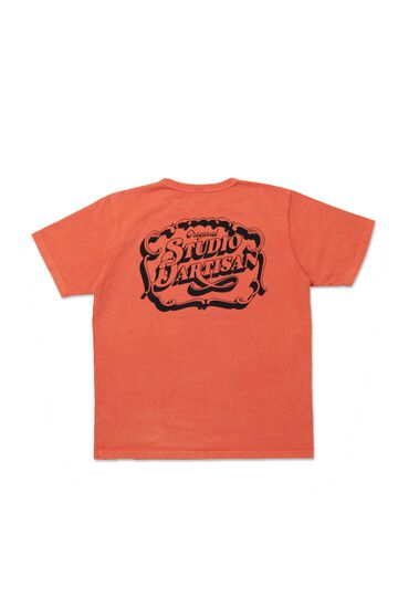 8207A Pigment Dyed Print T-Shirts,BLACK, small image number 4