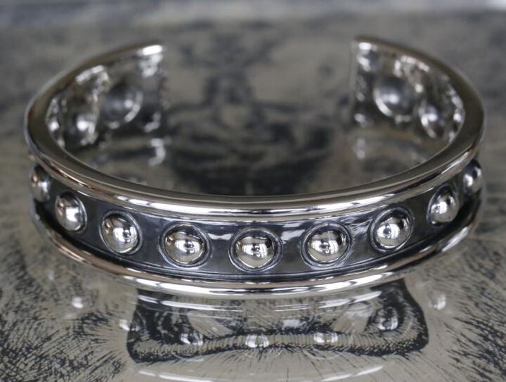 16AC-341 Hybrid Circle Silver Bangle,, medium image number 0