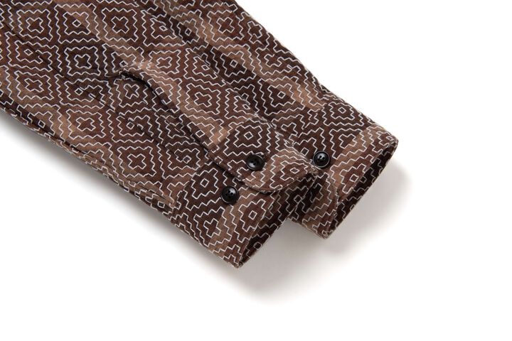 5726 Kakishibu Noragi Sashiko Shirts,KAKISHIBU, medium image number 5