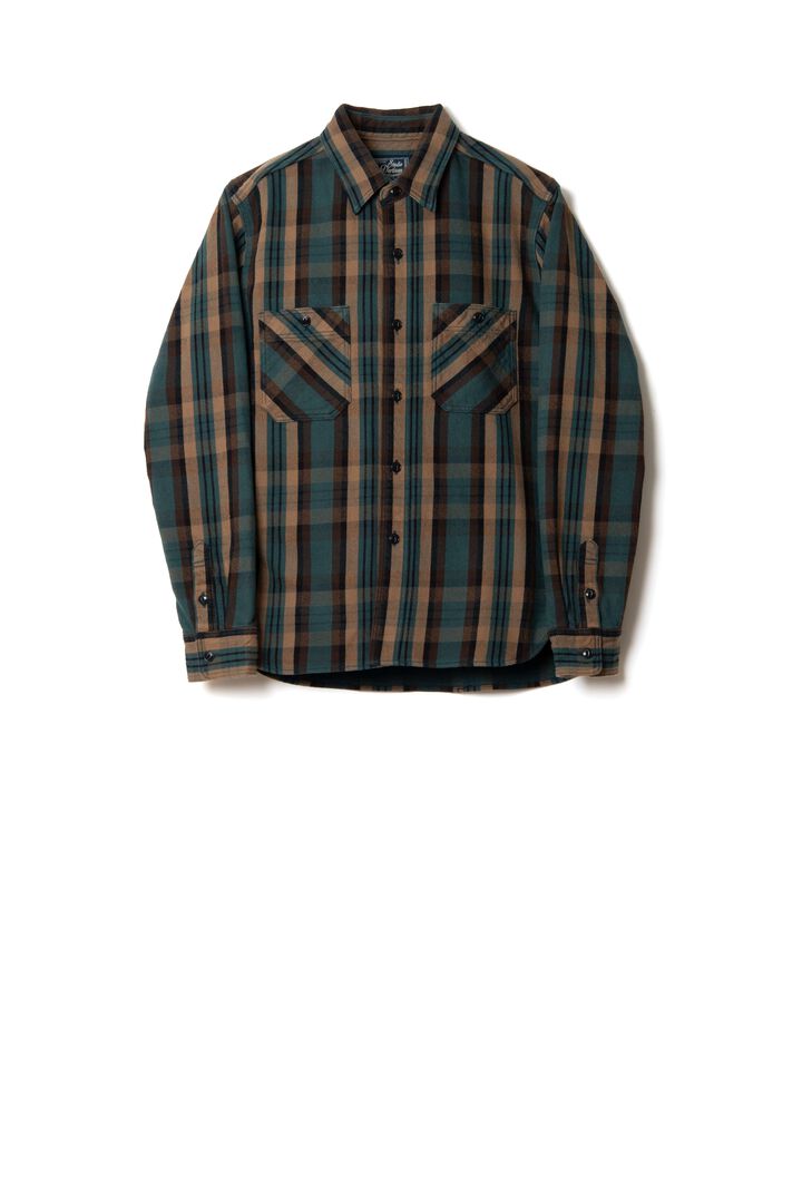 5714 Heavy Flannel Shirts,YELLOW, medium image number 2