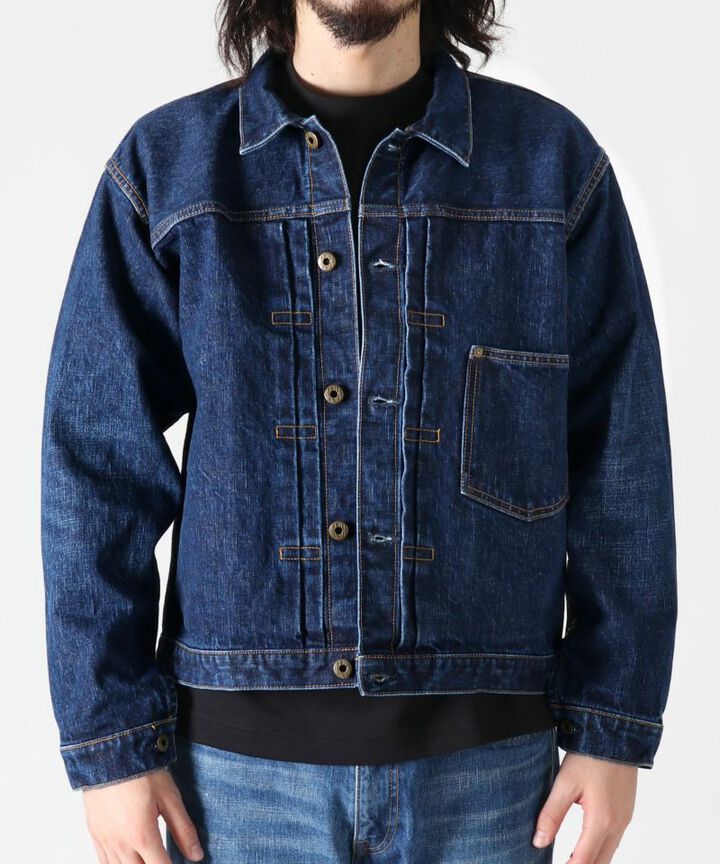 JBOT11023A 14.8OZ CLASSIC DENIM 1ST TYPE JACKET MID-One Wash-42,, medium image number 0