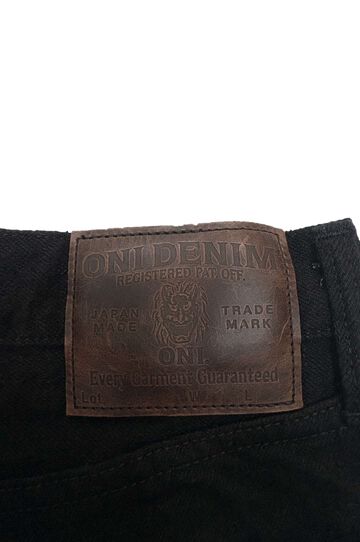 ONI288CCD-BKBK 15oz Crushed Concrete Denim Black x Black Kabuki Selvedge Regular Straight,, small image number 8