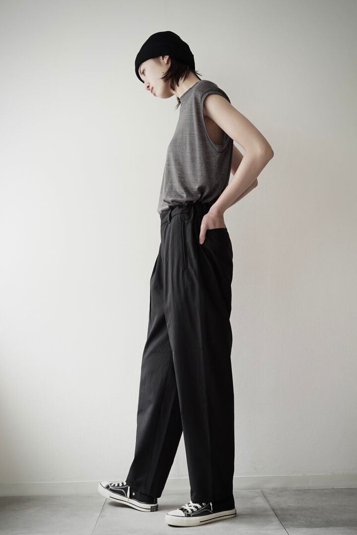 241PT02 Washable Wool Tro / The Slacks,DARK GRAY, medium image number 7