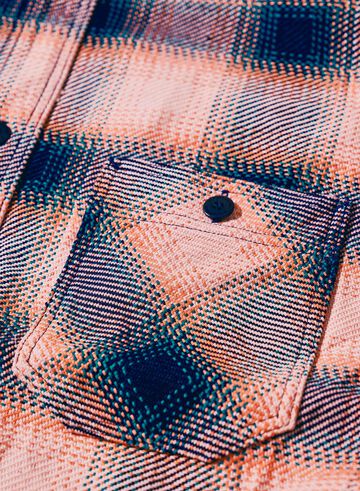SIN25-01 Heavy Indigo Flannel,PINK, small image number 2