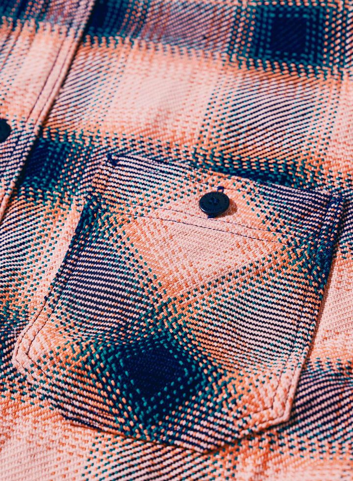 SIN25-01 Heavy Indigo Flannel,PINK, medium image number 2