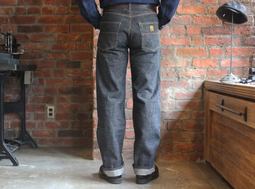 TRP1606BK W Knee Standard Black Dirt Denim,, small image number 5