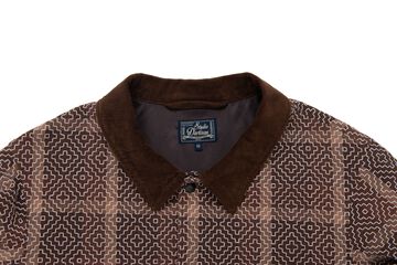 4618 Kakishibu Noragi Sashiko Coach Jacket,KAKISHIBU, small image number 2