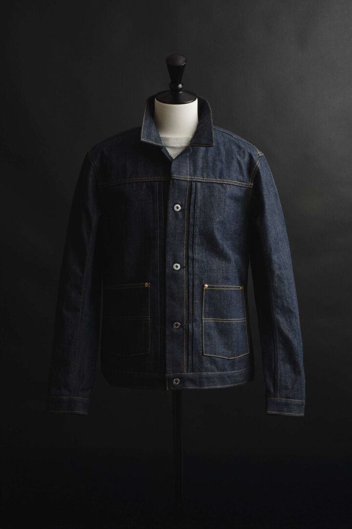 XX601 (SP5) 15.8OZ NATURAL INDIGO 5 CONTINENTS ORGANIC COTTON DENIM JACKET,, medium image number 1