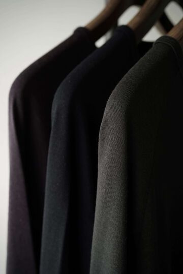 CAP708CS24 Super140s Washable Wool Jersey /Baseball Tee,SHIGOKU-IRO, small image number 10