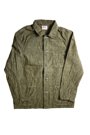 ONI03101-HC 8.3oz Heavy Chambray Coverall-KHAKI OLIVE-38,KHAKI OLIVE, small image number 1
