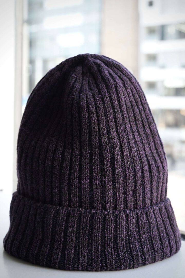 244AC16 Hand Spun Cotton / Knit Cap,CHARCOAL, medium image number 14