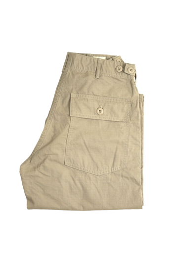 01-5002 US ARMY FATIGUE PANTS RIP STOP (REGULAR FIT) 67BEIGE-One Washed-3,, small image number 0