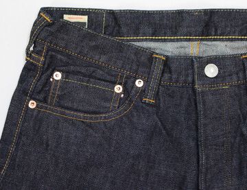 Momotaro Jeans 0105SP 15.7oz Deep Colored Indigo Going to Battle Label narrow tapered,, small image number 3