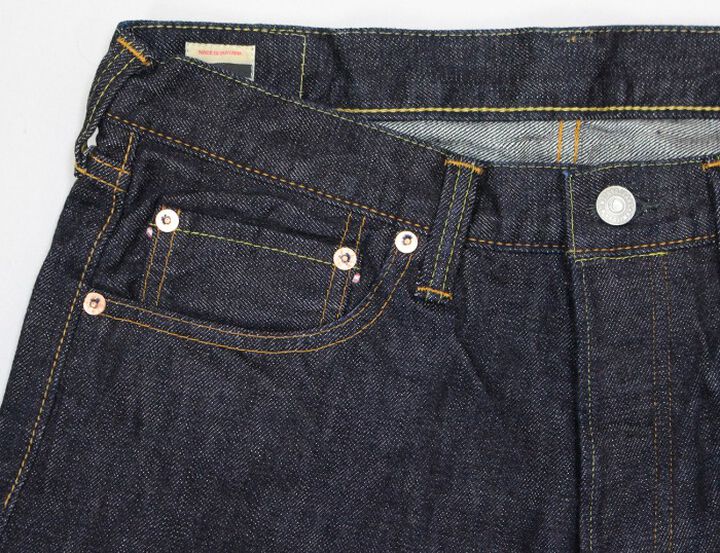 Momotaro Jeans 0105SP 15.7oz Deep Colored Indigo Going to Battle Label narrow tapered,, medium image number 3