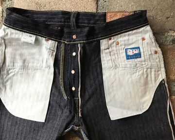 GZ-16ST-01OW 16oz Drop needle Herringbone jeans Straight(One washed)-One Washed-31,, small image number 4