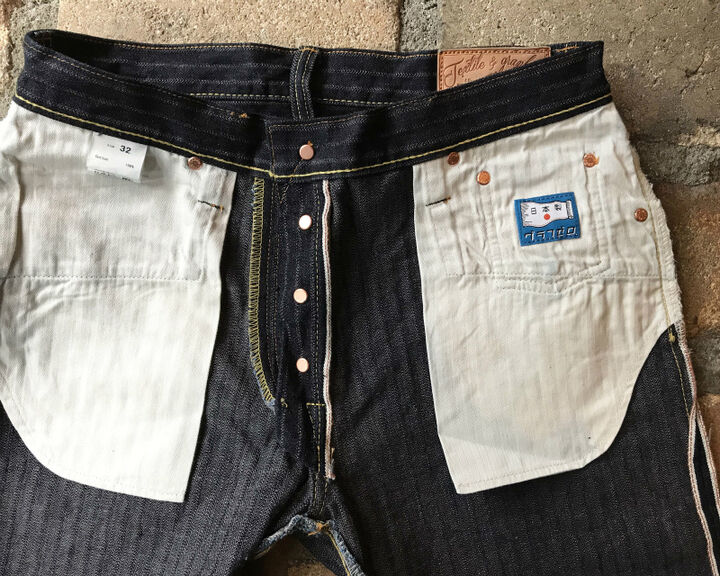 GZ-16ST-01OW 16oz Drop needle Herringbone jeans Straight(One washed)-One Washed-31,, medium image number 4