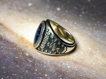 HYAAS-200BL Mary Class Ring - Blue Epoxy -,, small image number 2