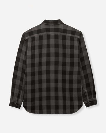 MMLS6002 BLOCK CHECK L/S SHIRT,NAVY, small image number 9