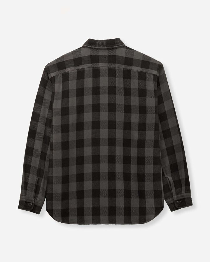 MMLS6002 BLOCK CHECK L/S SHIRT,NAVY, medium image number 9