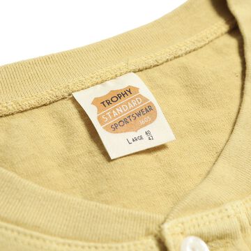 TE-14 OD Henley Long Sleeve Tee Shirt,NATURAL, small image number 4