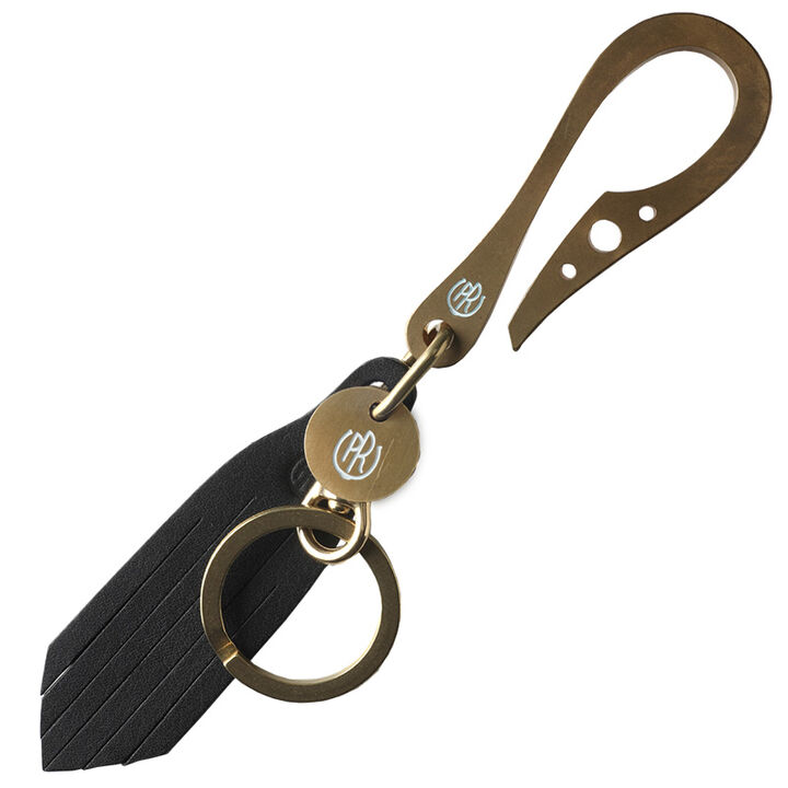 PAILOT RIVER PR-KHGN-B (REDMOON) Key Holder PR-KHGN (Oil Leather Black, Oil Leather Red Brown, Oil Leather Dark Brown, Saddle Leather Natural),SADDLE LEATHER NATURAL, medium image number 1