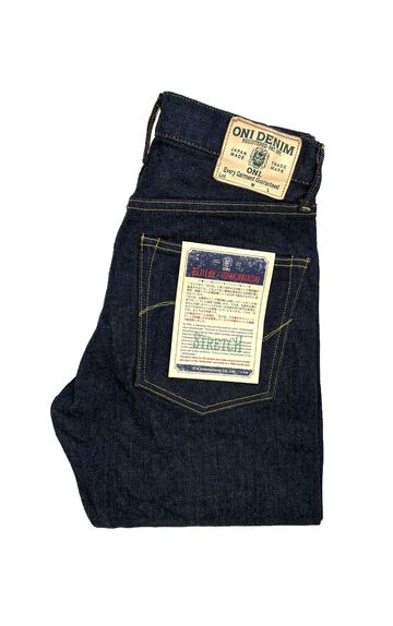 ONI146S-Ishikawadai Ishikawadai Stretch Denim Neat Straight,, small image number 0