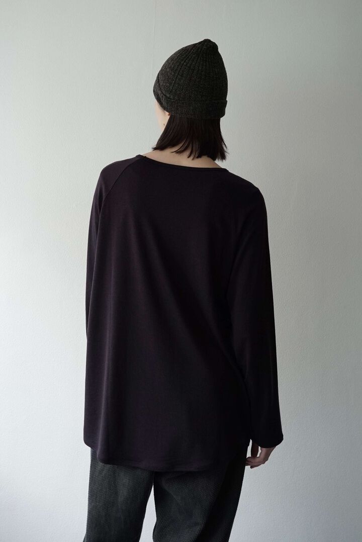CAP708CS24 Super140s Washable Wool Jersey /Baseball Tee,SHIGOKU-IRO, medium image number 0