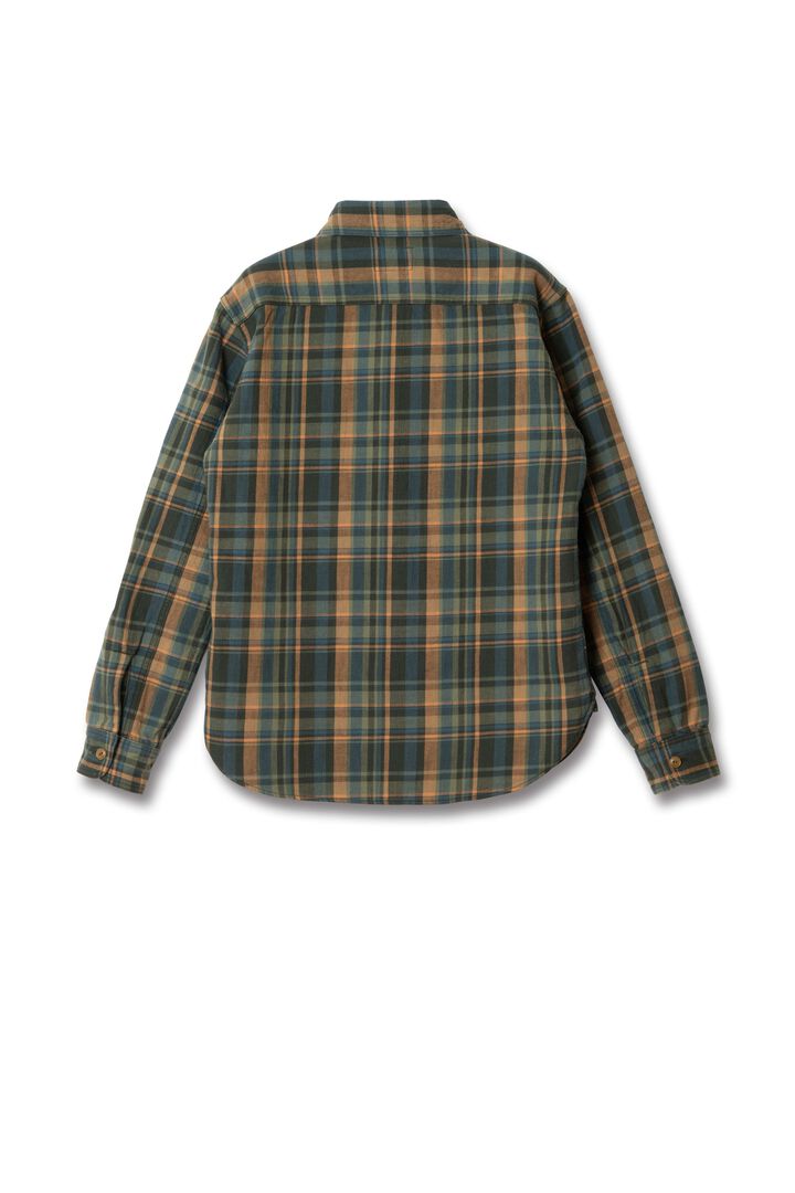 5752 Flannel Check Shirt,ORANGE, medium image number 3