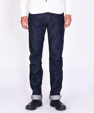 G014-MZ 14.7oz Copper Label Deep Colored Selvedge denim Slim Tapered Zipper fly-One Wash-28,, small image number 2