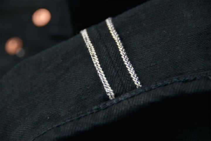 S710NBKII 17OZ BLACK DENIM SLIM FIT STRAIGHT-One Wash-29,, medium image number 11
