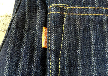 GZ-16SLST-Z01 16oz  Drop needle Herringbone ZIP jeans Slim straight(One washed)-One Washed-31,, small image number 9