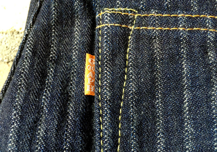 GZ-16SLST-Z01 16oz  Drop needle Herringbone ZIP jeans Slim straight(One washed)-One Washed-31,, medium image number 9
