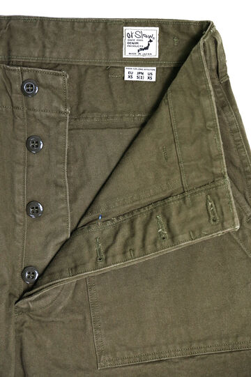 03-V5002 Herringbone Vintage Fit Fatigue Pants (76 ARMY GREEN),, small image number 3