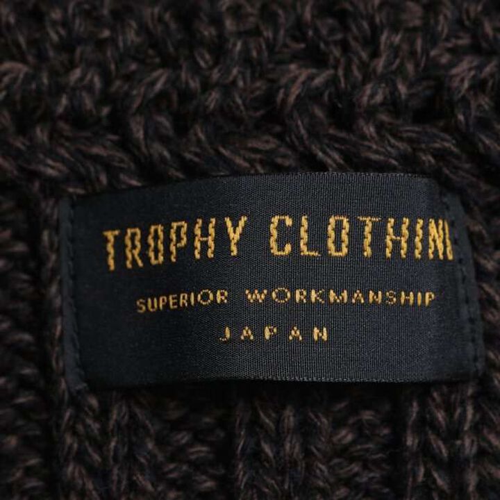TR24AW-704 LOW GAUGE KNIT CAP (BLACK, BROWN,GRAY),BROWN, medium image number 5