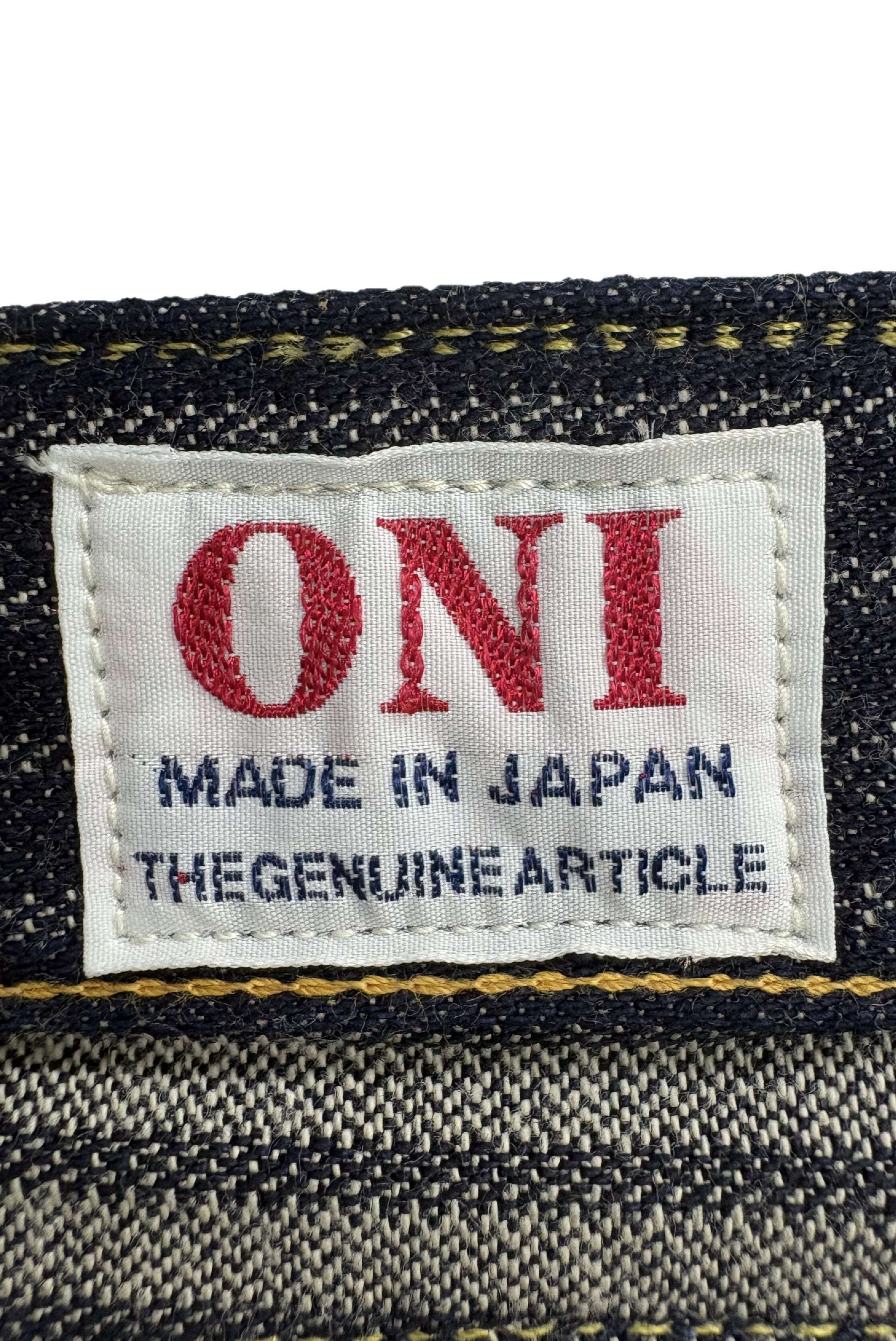 DENIMIO | ONI-266-HJS Drop Needle Jacquard Stripe Relax Straight