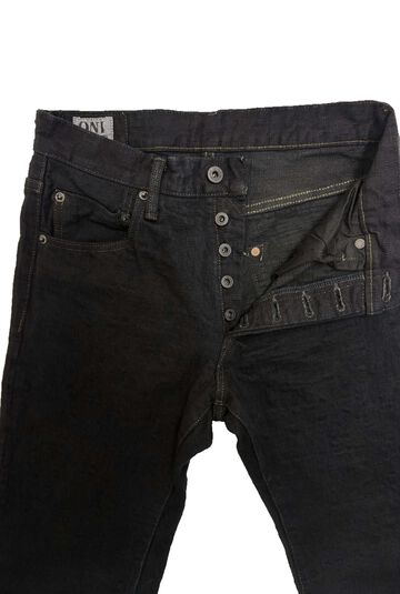 ONI-277Bumpy-黒 (Black) 17oz Bumpy Denim Just Right Straight,, small image number 2