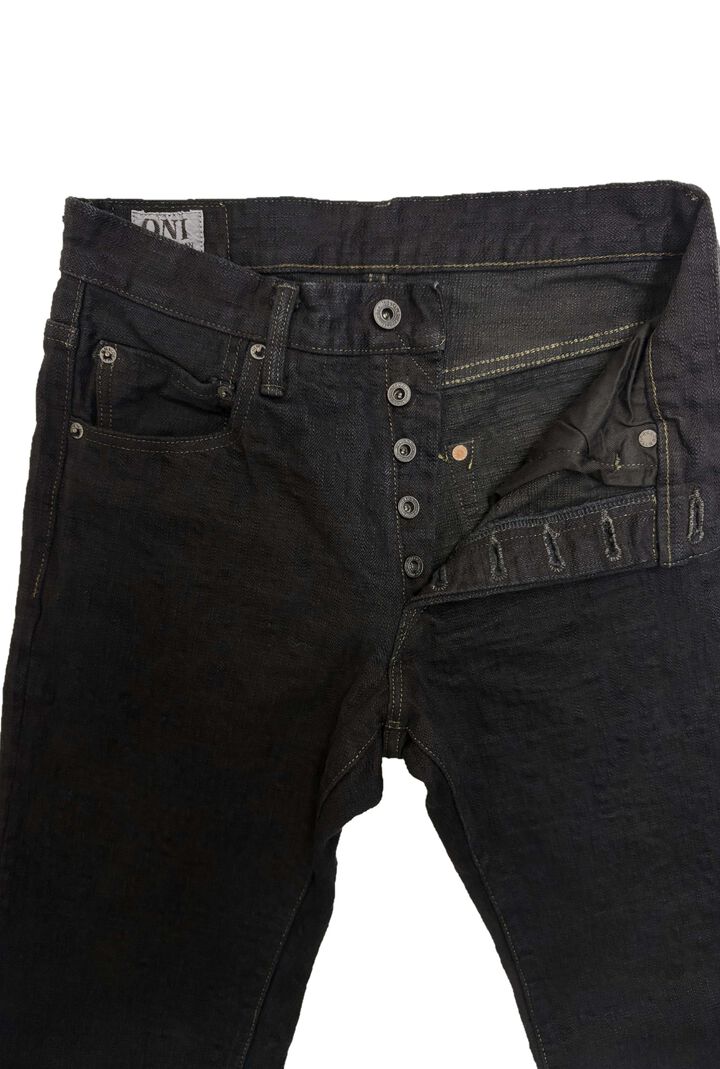 ONI-277Bumpy-黒 (Black) 17oz Bumpy Denim Just Right Straight,, medium image number 2