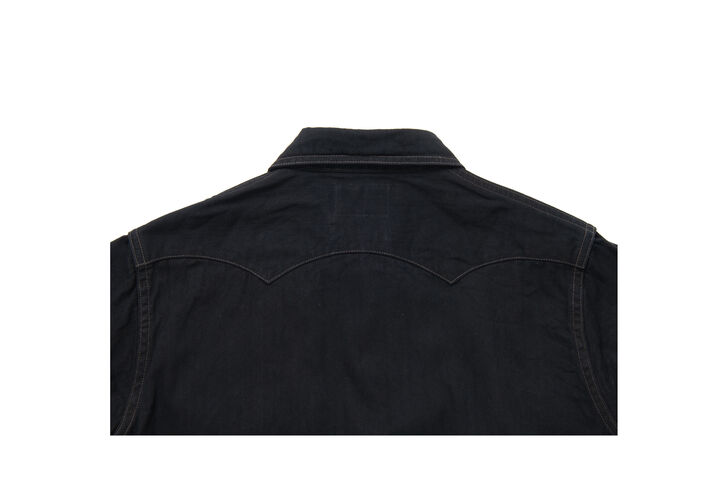 SP-124 8oz 45th AMAMI DOROZOME x INDIGO Denim Shirts,DARK BROWN, medium image number 7