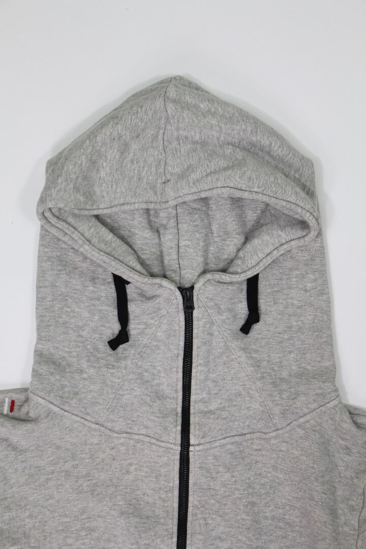 ZU2005O Loop wheeled Tsuri-ami grey 'ZUIEN' hoodie-XL,, medium image number 14