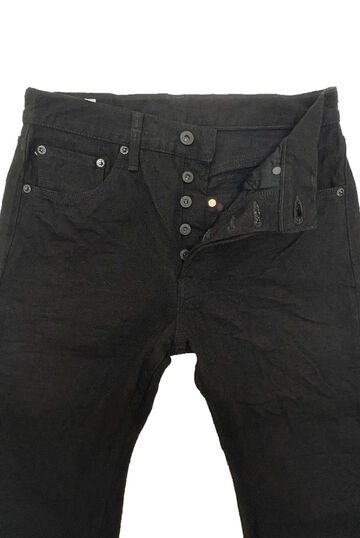 ONI288CCD-BKBK 15oz Crushed Concrete Denim Black x Black Kabuki Selvedge Regular Straight,, small image number 1