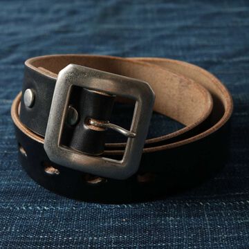 BW-0204 N&J Chromexcel Leather Belt,BLACK, small image number 0