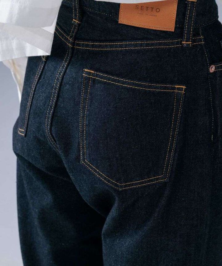 STJE1102 12OZ CROPPED JEANS【WOMEN'S】,INDIGO, medium image number 4