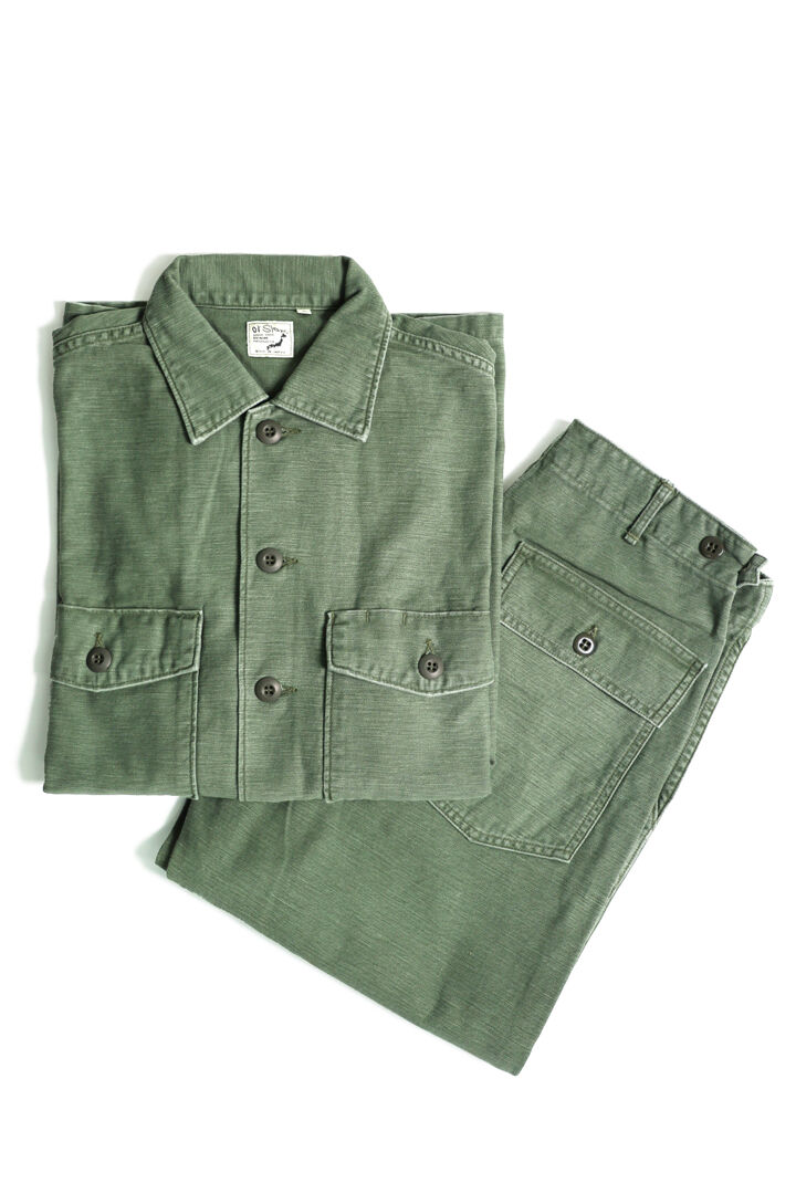 01-5002-216 US ARMY FATIGUE PANTS USED WASH (REGULAR FIT),GREEN USED, medium image number 9