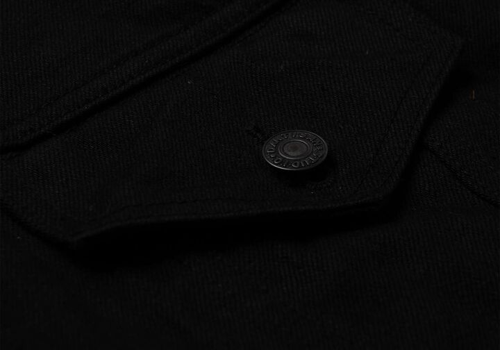 D4609 13.5oz Kyoto Black Dyeing Denim Jacket,, medium image number 6
