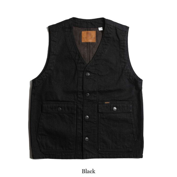 Lot. 3905 Rancher Vest Blackie Denim,, medium